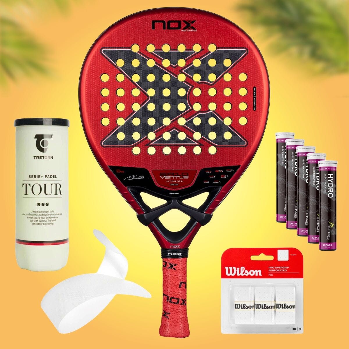NOX EA10 Ventus Hybrid 12K XTREM Pakketilbud NOX padel bat