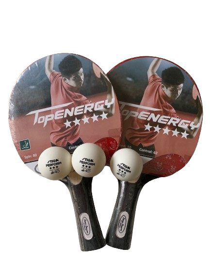 Top Energy — 5-stjernet sæt (2 bat + 3 bolde) bordtennisbat